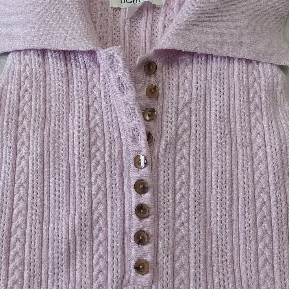 HEARTLOOM ~ Ribbed Knit Collared Tank Top - Picture 6 of 11